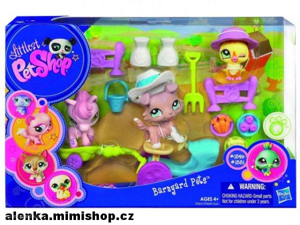 LPS hrací set 3 zvířátka a spousta doplňků > varianta Barnyard Pets