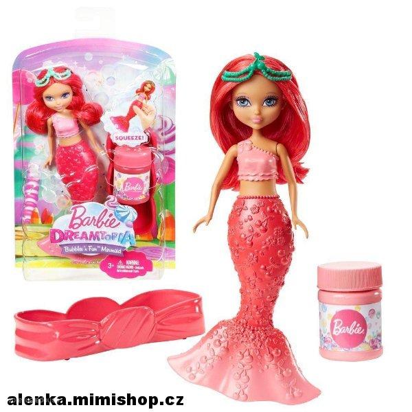 BARBIE DREAMTOPIA malá bublinková víla > varianta červená