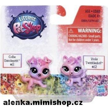 LPS duhová zvířátka > varianta Collie Dazzlepink a Viola Wink