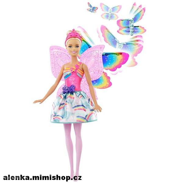 BARBIE DREAMTOPIA létající víla s křídly > varianta běloška
