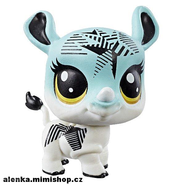 Littlest Pet Shop základní zvířátka serie 1 > varianta Sapphire Rhinostar (1-54) Rhin