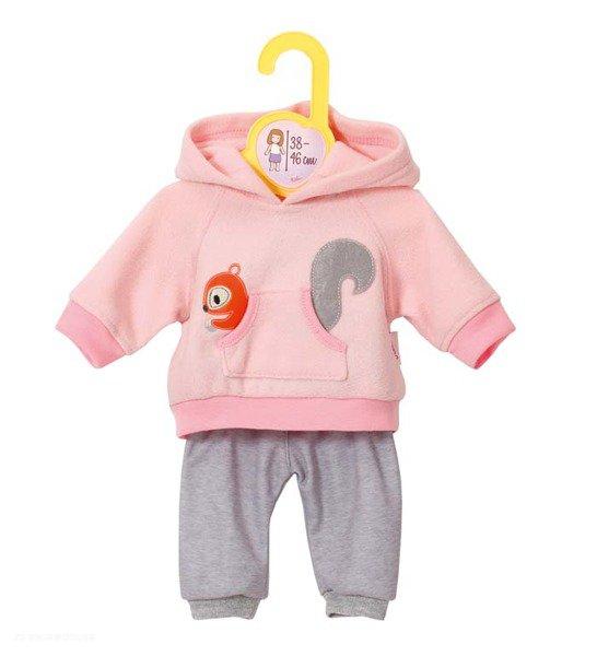 DOLLY moda na panenky 38-46cm > varianta tepláková souprava růžová