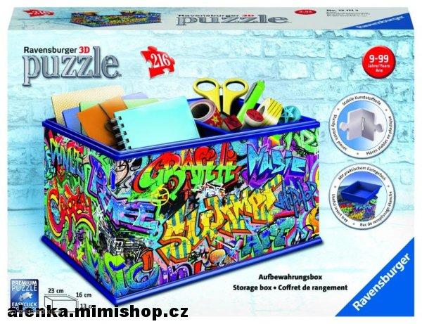 RAVENSBURGER 3D puzzle úložný box > varianta graffity