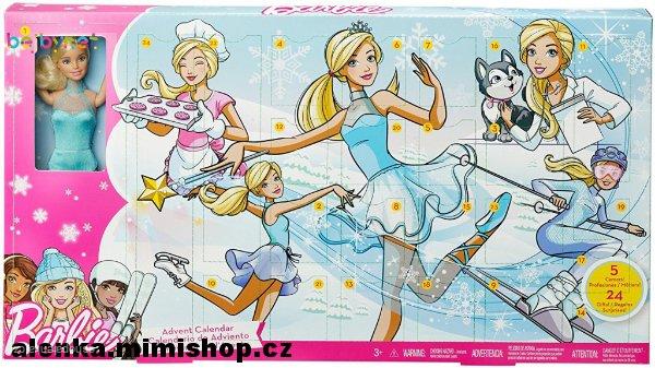 BARBIE adventní kalendář > varianta modrá krasobruslařka