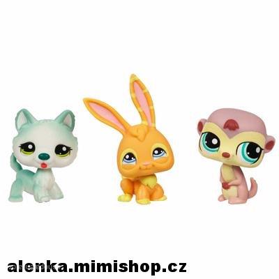 LPS balení 3 zvířátek > varianta králík, sysel a husky