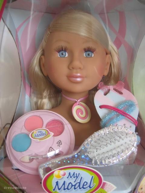 MY MODEL hlava k česání  BLOND 23cm