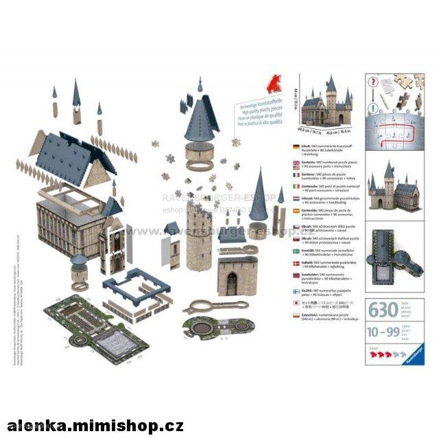 RAVENSBURGER 3D PUZZLE Bradavický hrad