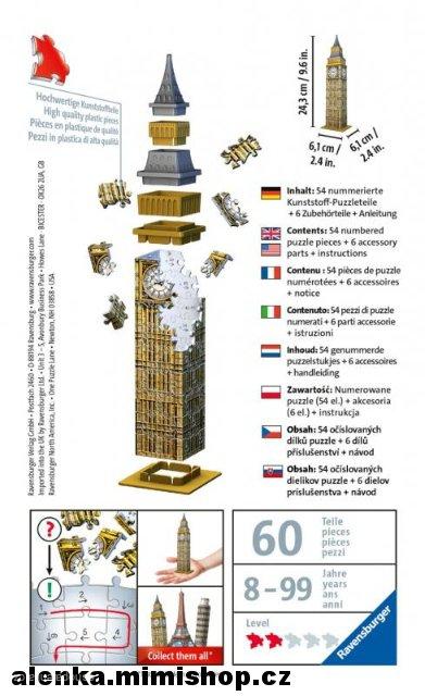 RAVENSBURGER 3D PUZZLE mini stavby > varianta BIG BEN