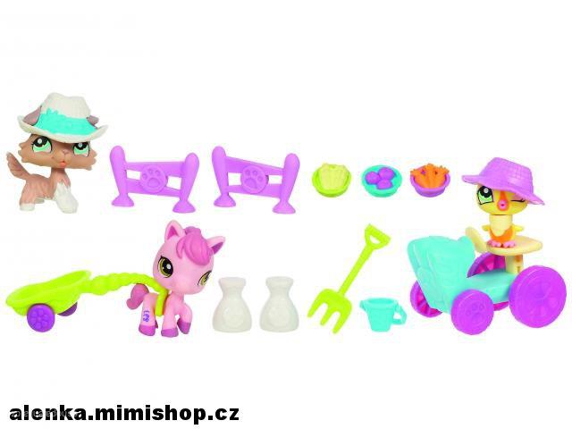 LPS hrací set 3 zvířátka a spousta doplňků > varianta Barnyard Pets