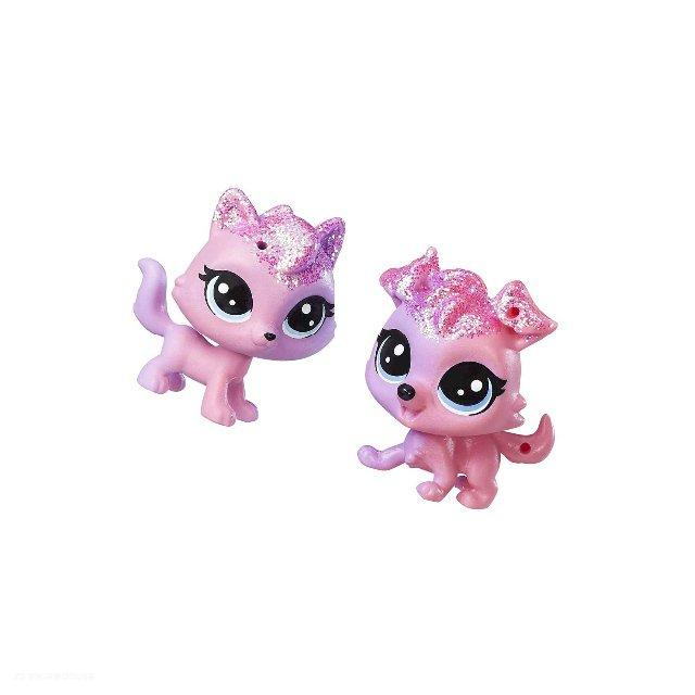 LPS duhová zvířátka > varianta Collie Dazzlepink a Viola Wink