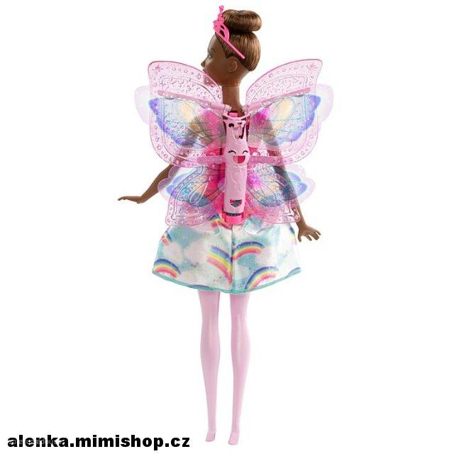 BARBIE DREAMTOPIA létající víla s křídly > varianta černoška