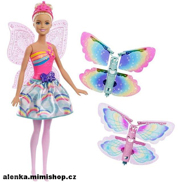 BARBIE DREAMTOPIA létající víla s křídly > varianta běloška