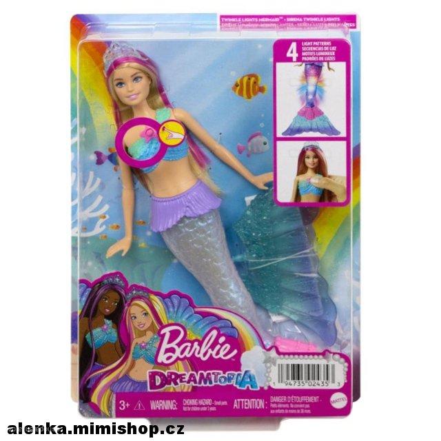 BARBIE DREAMTOPIA blikající mořská panna > varianta blondýnka