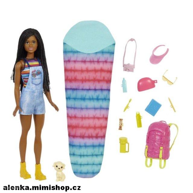 BARBIE DHA kempující panenka BROOKLIN > varianta tmavovláska