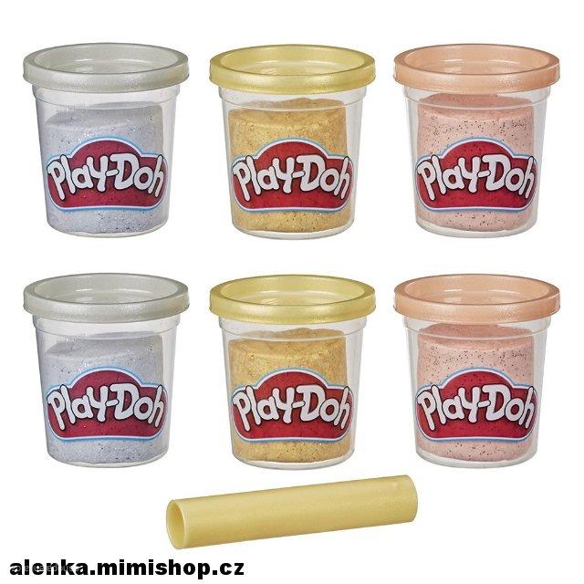 PLAY DOH sada kelímků zlatá, stříbrná a růžové zlato