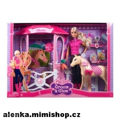 BARBIE s koněm a doplňky