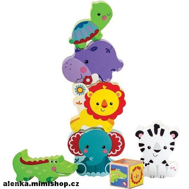 FP dřevěná vež ze zvířátek