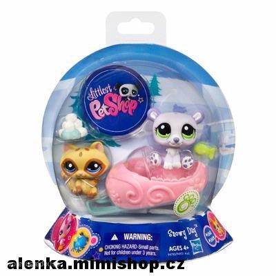 LPS kolekce zimních zvířátek > varianta na sáňkách