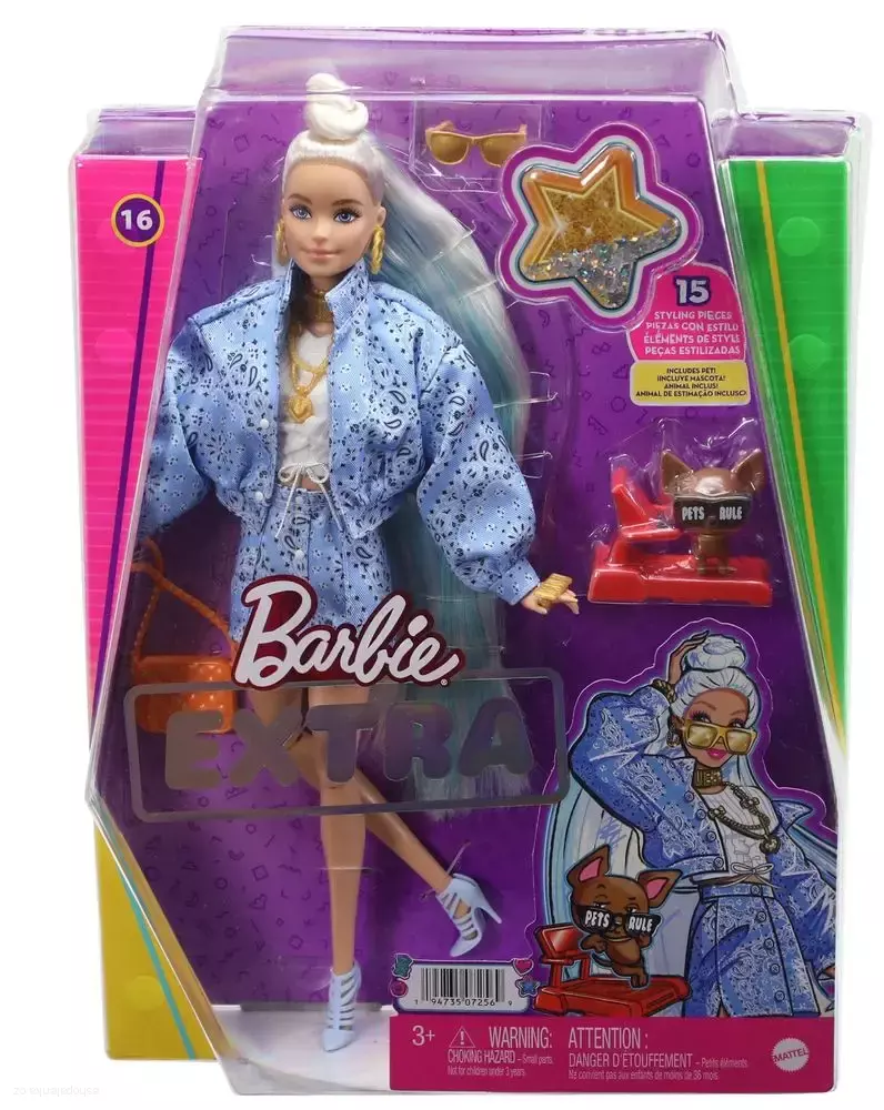 BARBIE EXTRA > varianta v modré sukni