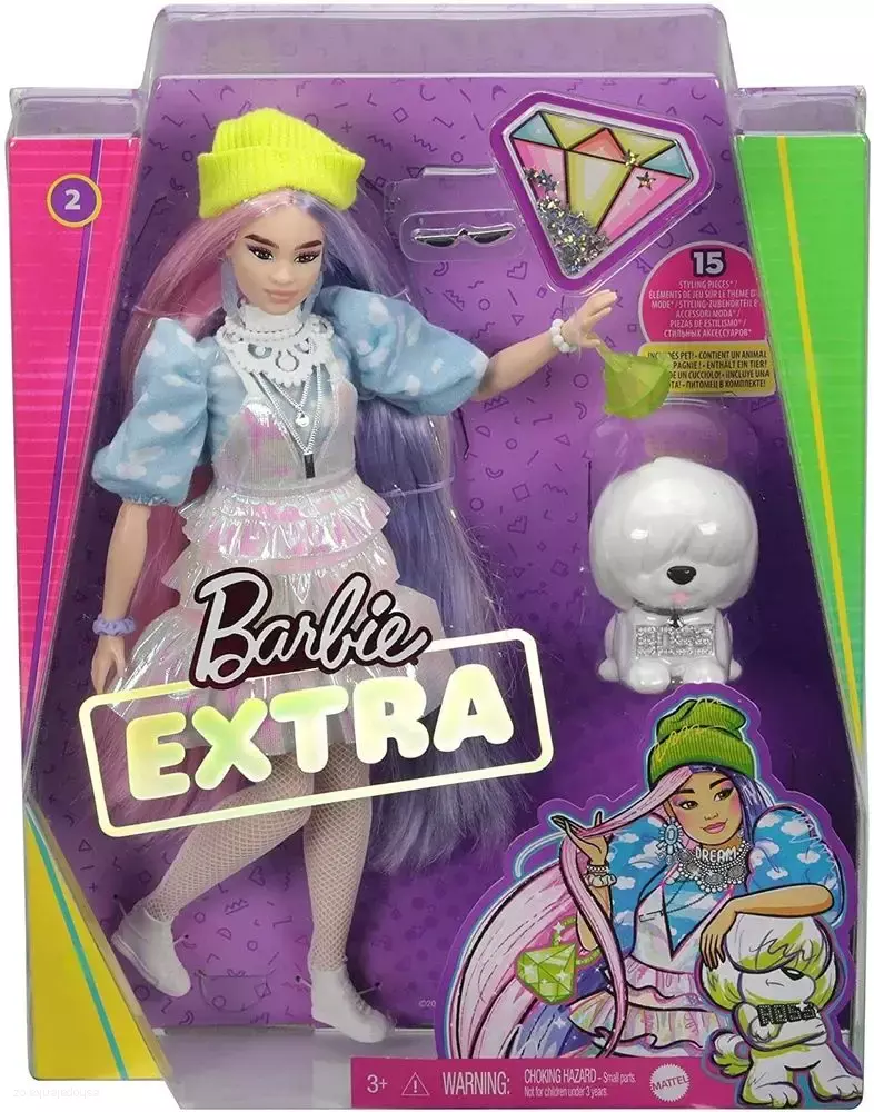 BARBIE EXTRA > varianta třpytivá