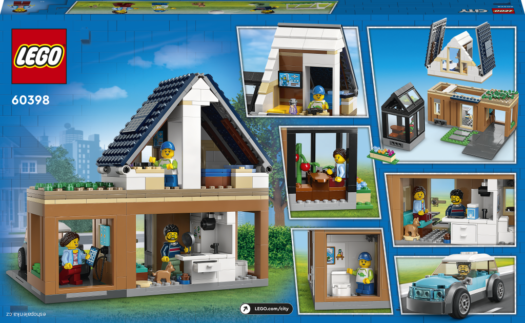 LEGO® City 60398 Rodinný dům a elektromobil