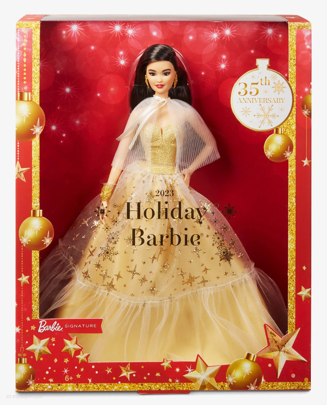 2023 Holiday Barbie™ Doll > varianta hnědovláska
