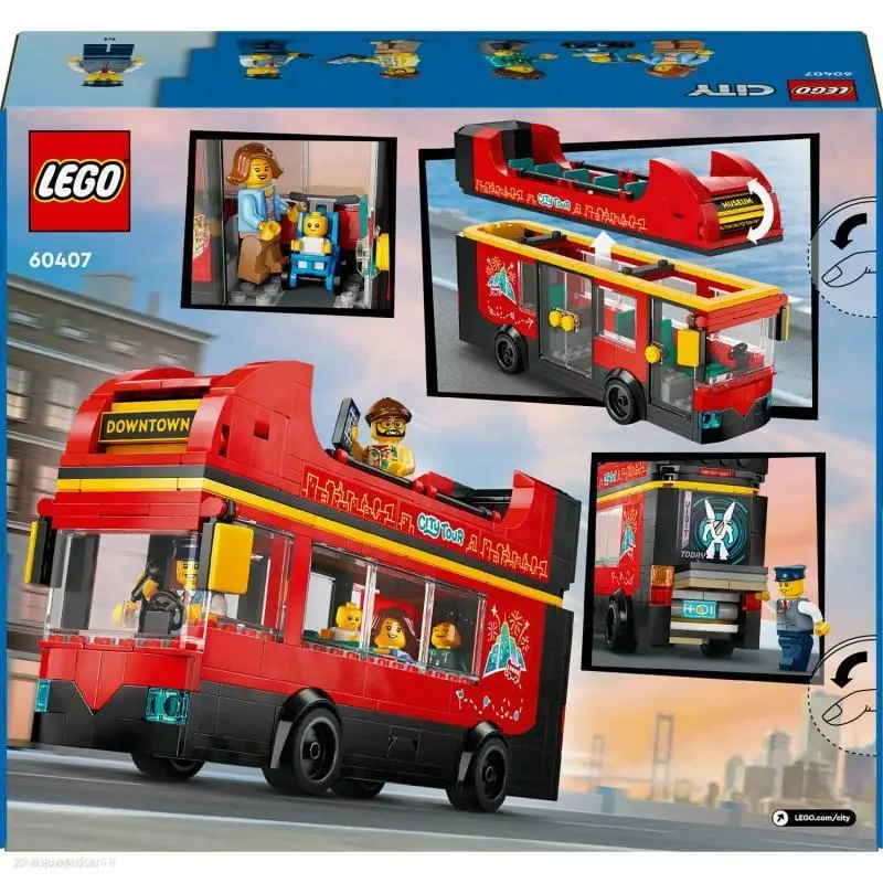  LEGO City® 60407 Červený dvoupatrový vyhlídkový autobus