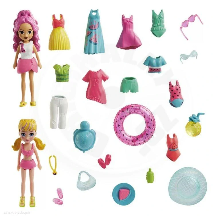 POLLY POCKET velká sada oblečků a doplňků I.