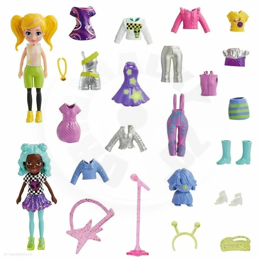 POLLY POCKET velká sada oblečků a doplňků II.