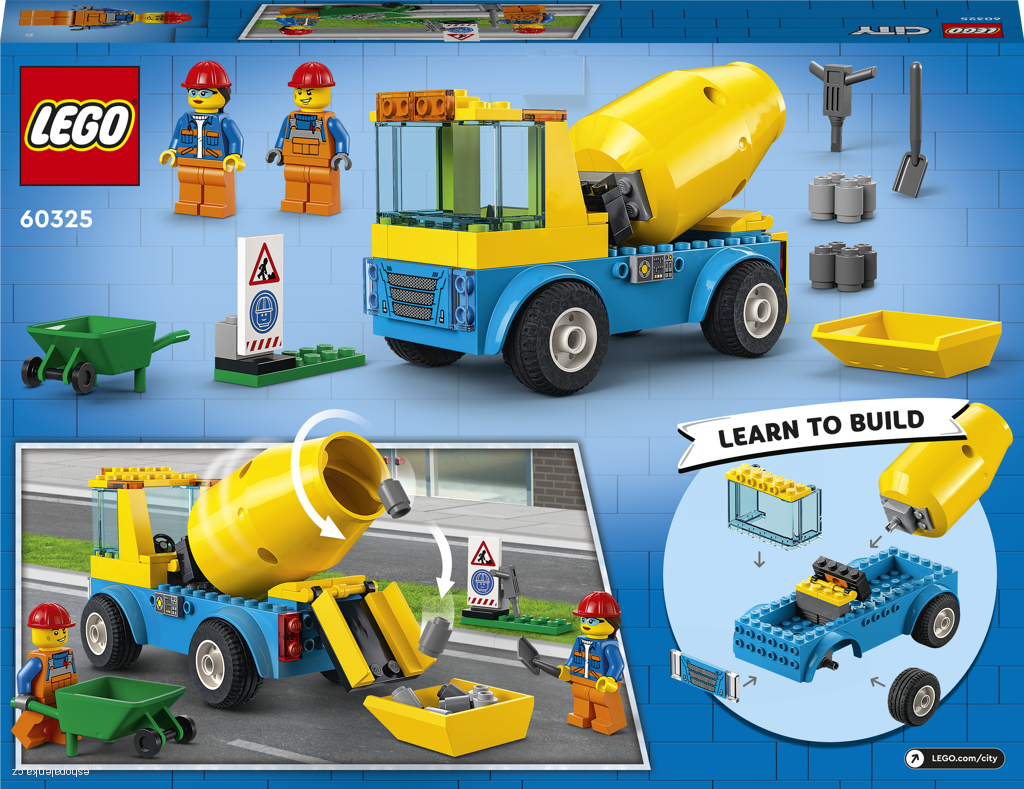 LEGO® City 60325 Náklaďák s míchačkou na beton