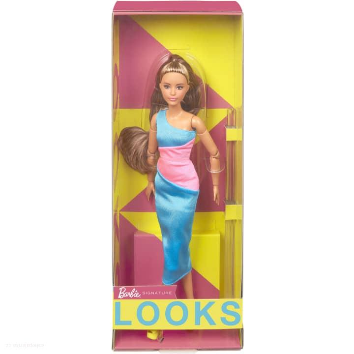 The Barbie Looks™ Barbie® Doll > varianta Curly Red Hair, Color Block Outfit With Miniskirt