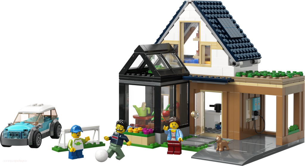 LEGO® City 60398 Rodinný dům a elektromobil