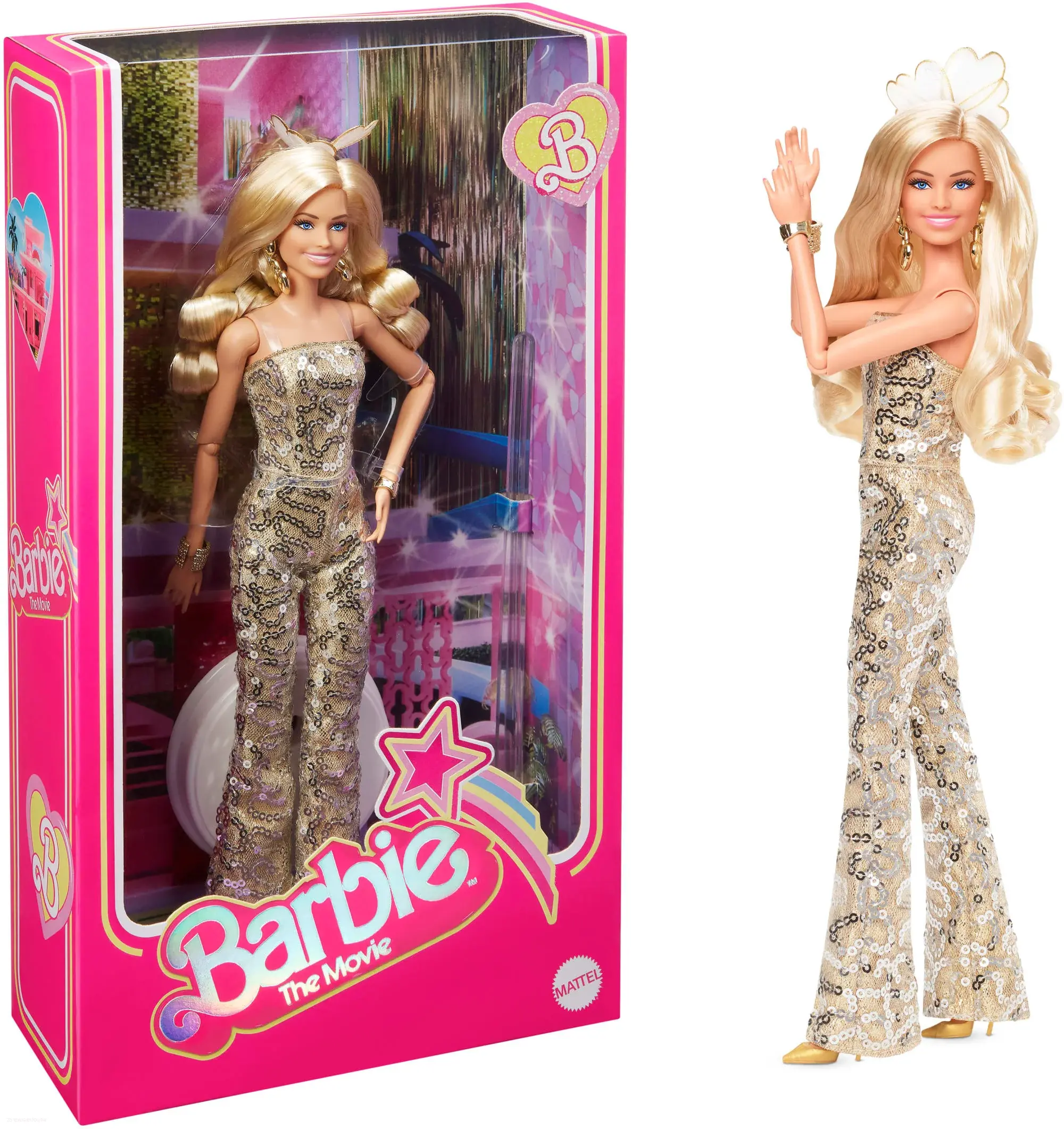 Barbie™The Movie HPJ99 Barbie v ikonickém overalu