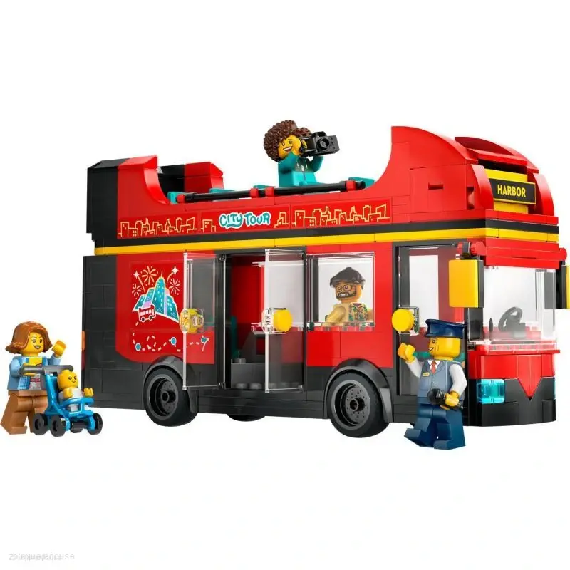  LEGO City® 60407 Červený dvoupatrový vyhlídkový autobus