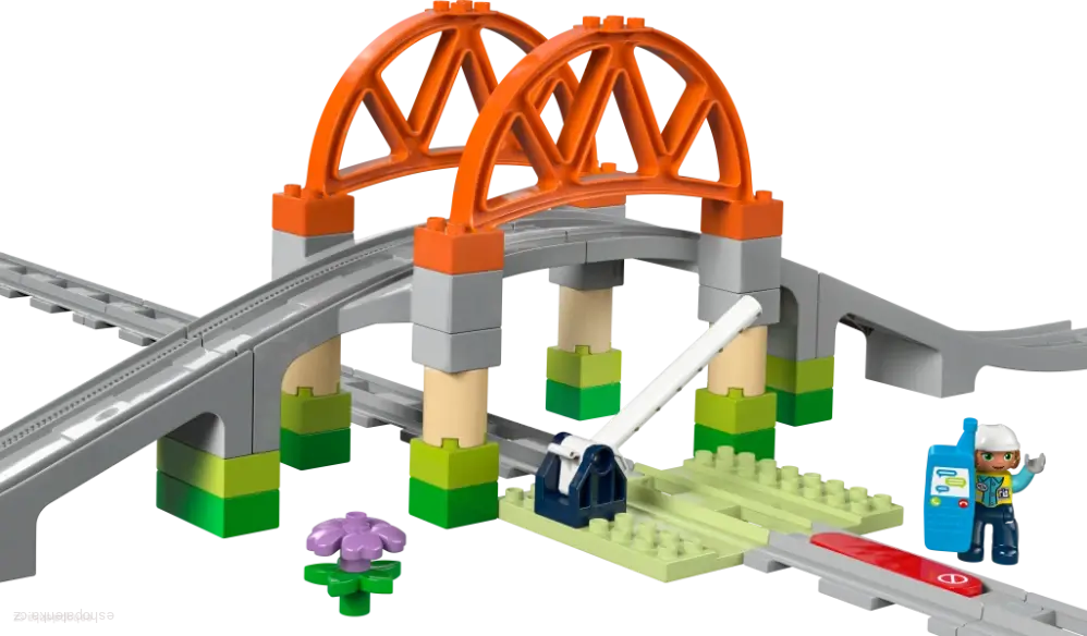 LEGO® DUPLO® 10426 Železniční most a koleje – rozšiřující sada