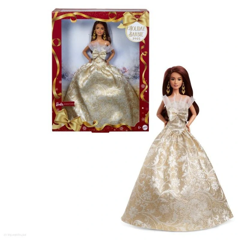 2025 Holiday Barbie™ Doll > varianta hnědovláska