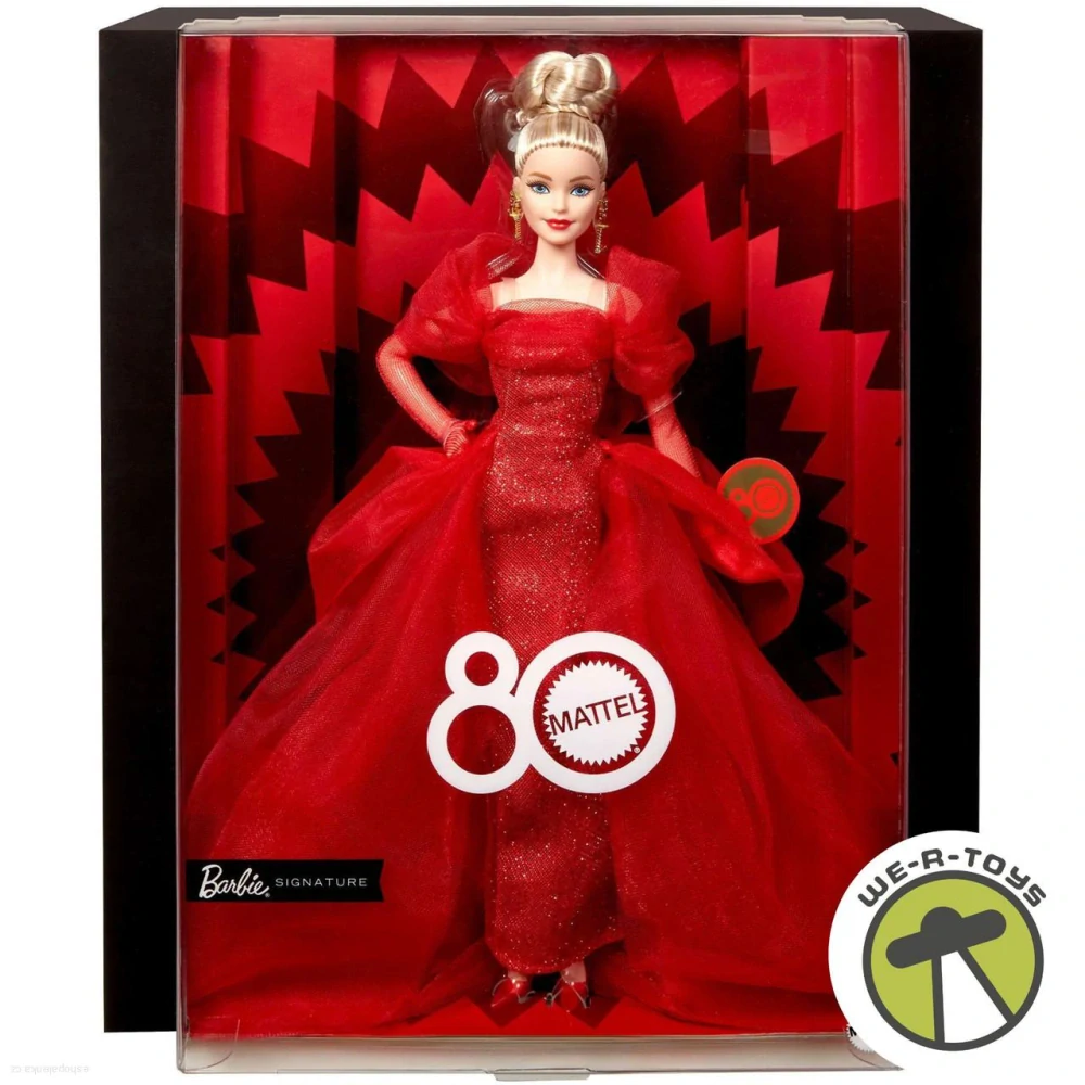 Barbie Signature 80th Anniversary Collectible Doll With Blonde Hair