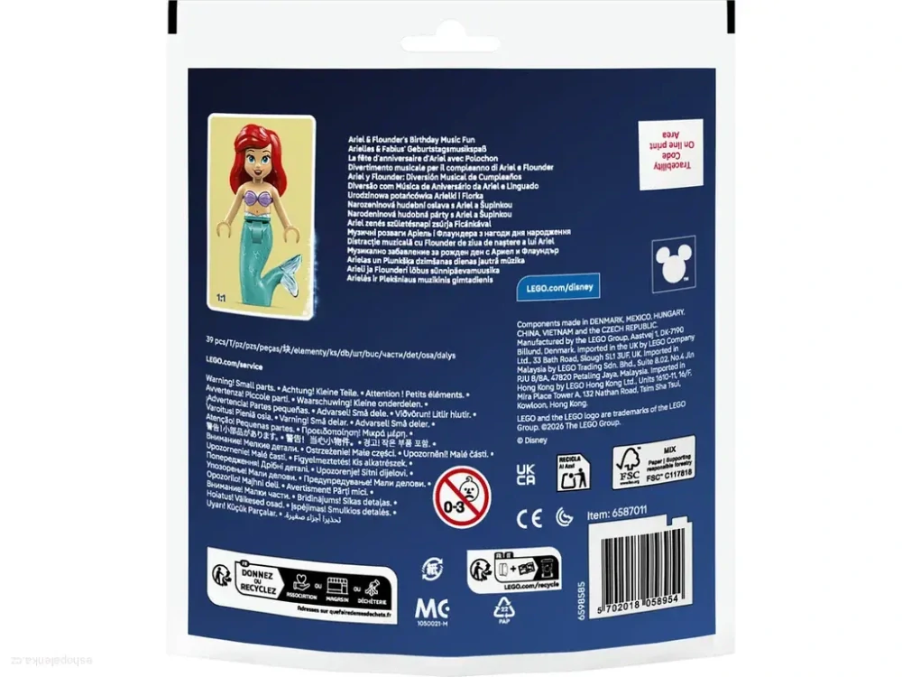 LEGO® Disney™ 30720 Narozeninová hudební oslava s Ariel a Šupinkou