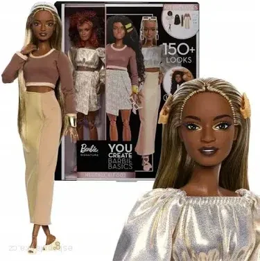 Barbie You Create Barbie Basics Neutral Kit 002, Customizable Fashion Doll & Universal-Fit Clothing