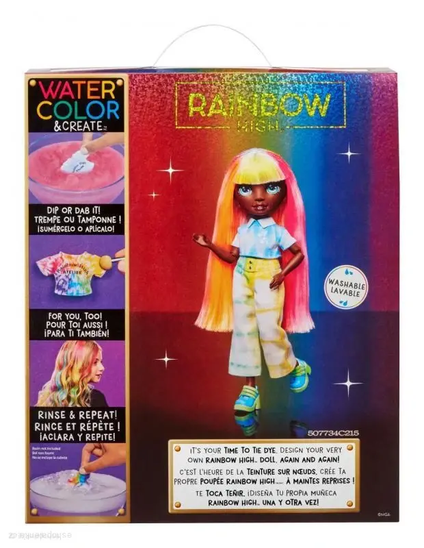 Rainbow High WaterColor panenka - zelené oči