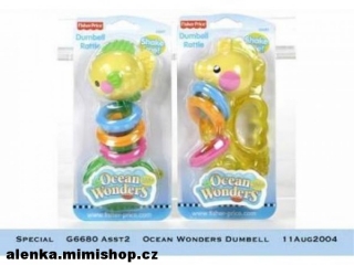 FISHER PRICE mořská chrastítka