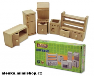WOOD dřevěný mini nábytek > varianta kuchyně