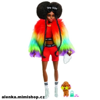 BARBIE EXTRA > varianta v barevném kožíšku