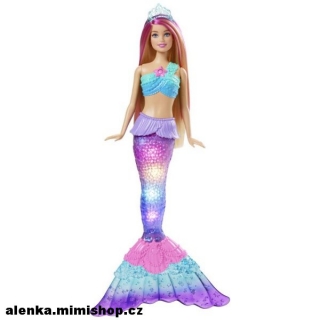 BARBIE DREAMTOPIA blikající mořská panna > varianta blondýnka