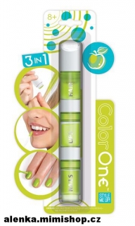 SMU 3 v 1 lak, lesk na rty, křídy na vlasy > varianta jablko