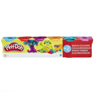 PLAY DOH sada modelíny 4+2 > varianta výrazné barvy