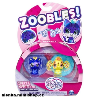 ZOOBLES dvojbalení zvířátek > varianta lama a slon