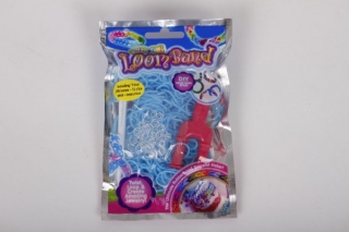 Udělej si svůj vlastní náramek Loom band > varianta světle modrá