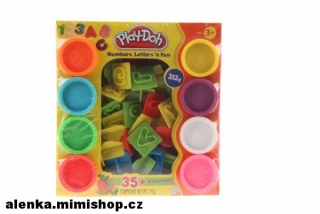 PLAY DOH hrací sada s čísly a písmeny