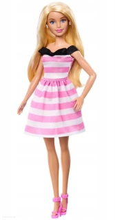 BARBIE FASHIONTAS 65Th Anniversary v pruhovaných šatech
